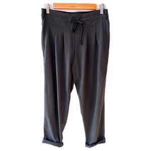 Prana Gray Cropped Elastic Waist Jogger Pants Medium